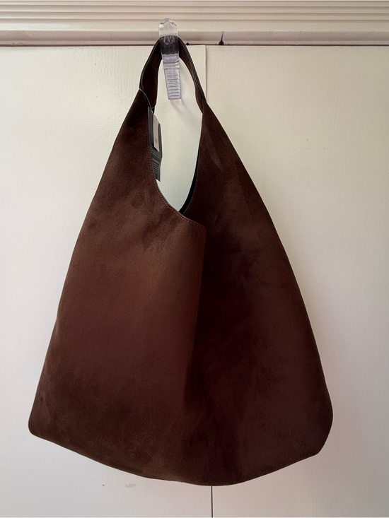 GAP Handbags - GAP Dark Brown Vegan Suede Hobo Bag BNWT